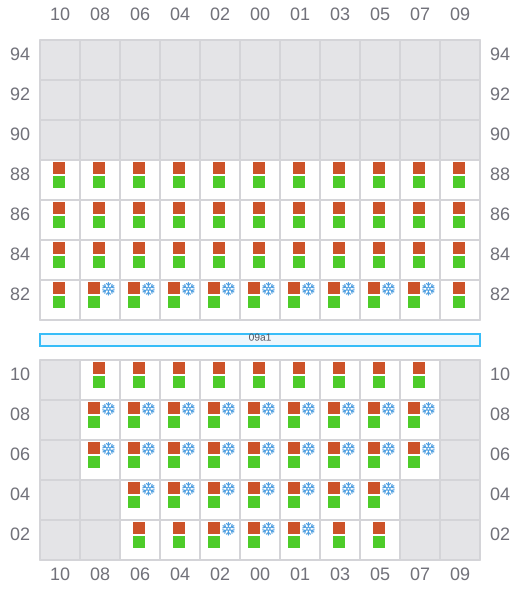 Bay 009 view and slots of BANGKOK