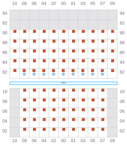 Bay 015 view and slots of BANGKOK