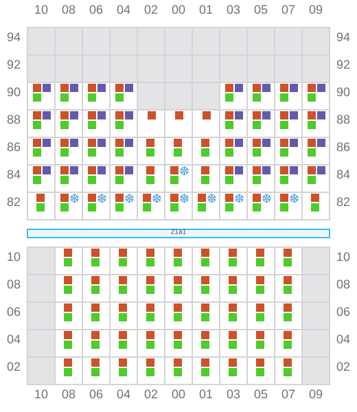 Bay 021 view and slots of BANGKOK