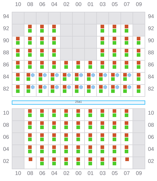 Bay 025 view and slots of BANGKOK