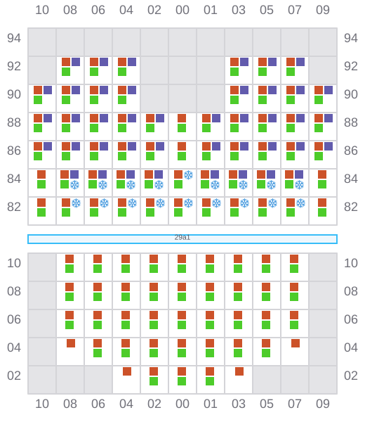 Bay 029 view and slots of BANGKOK