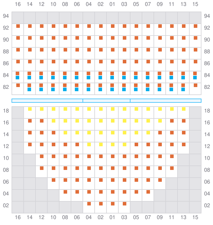 Bay 021 view and slots of APL NEW JERSEY