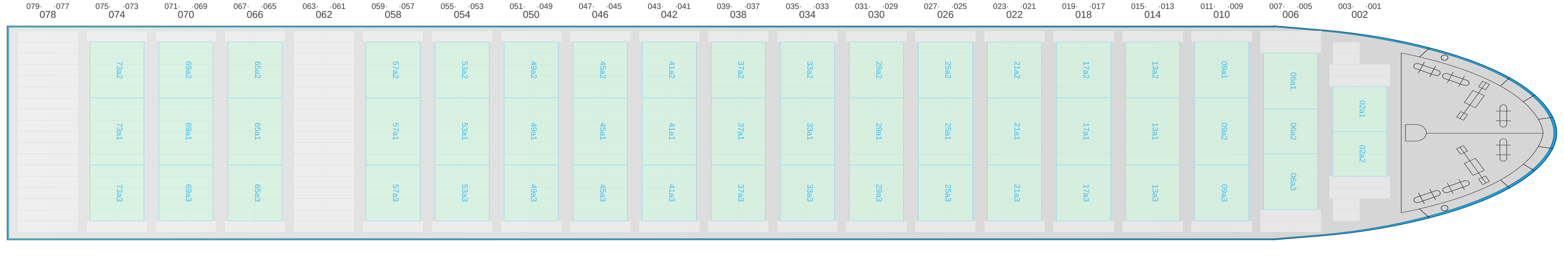 Deck view of MSC ELIANA