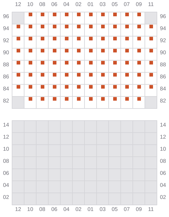 Bay 045 view and slots of INTERSEA TRAVELER