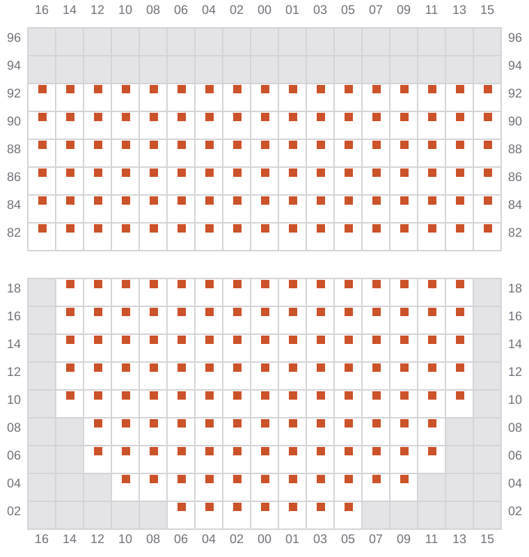 Bay 021 view and slots of NAVARINO