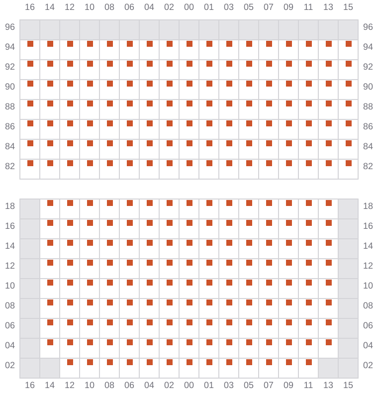 Bay 037 view and slots of NAVARINO