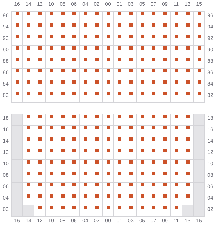Bay 049 view and slots of NAVARINO