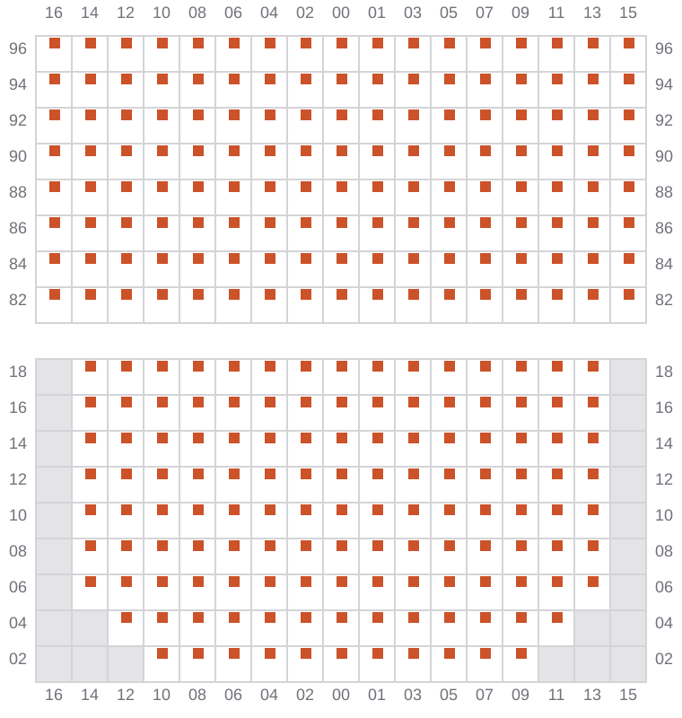 Bay 057 view and slots of NAVARINO