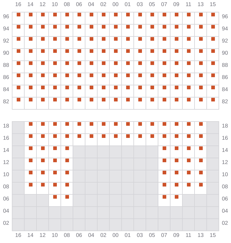 Bay 061 view and slots of NAVARINO
