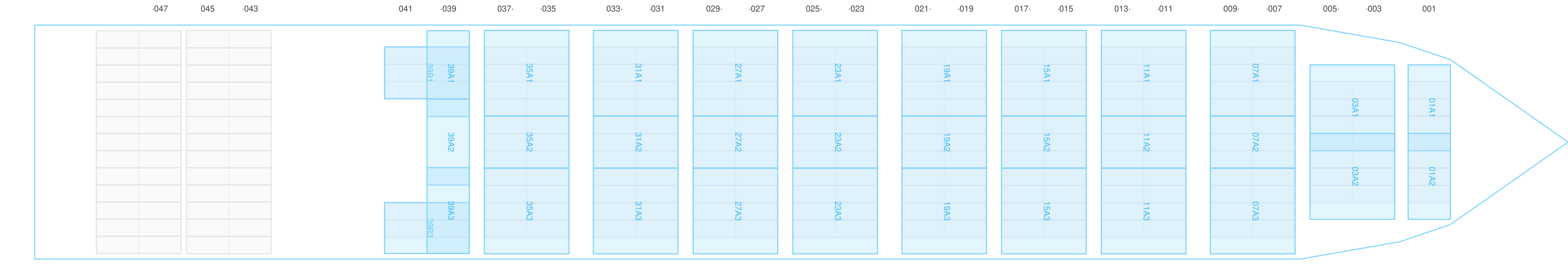 Deck view of JEPPESEN MAERSK