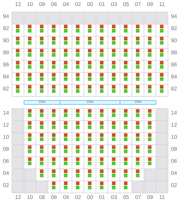 Bay 015 view and slots of ALE