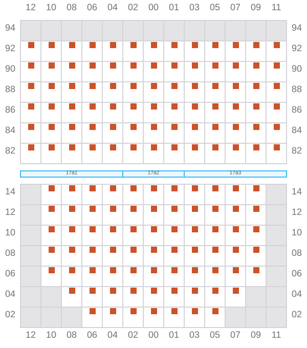 Bay 017 view and slots of ALE