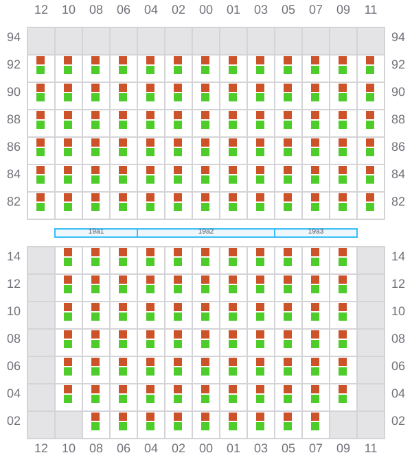 Bay 019 view and slots of ALE