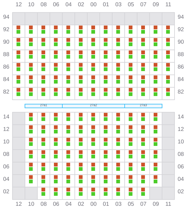 Bay 027 view and slots of ALE
