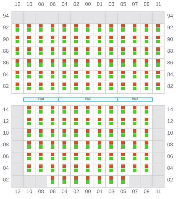 Bay 039 view and slots of ALE