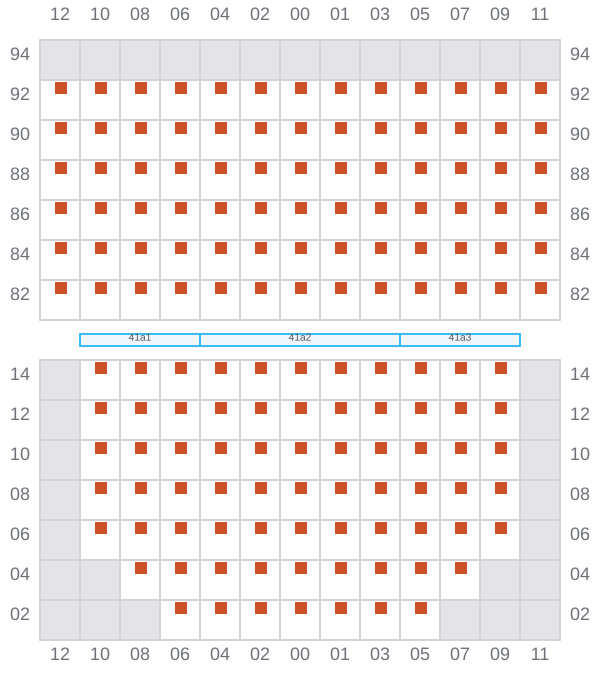 Bay 041 view and slots of ALE
