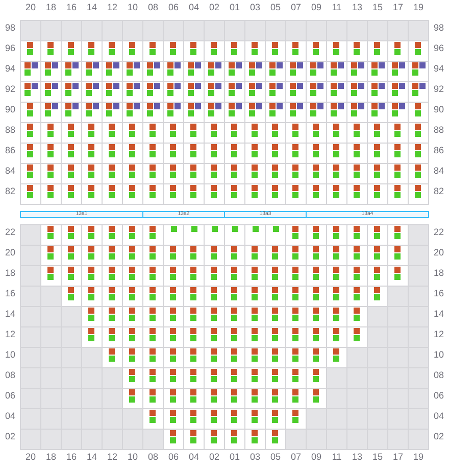 Bay 013 view and slots of APL SENTOSA
