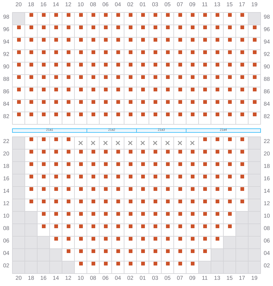 Bay 023 view and slots of APL SENTOSA