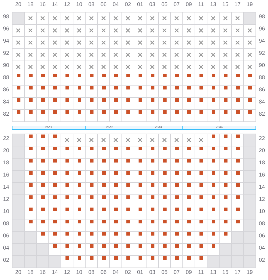 Bay 027 view and slots of APL SENTOSA