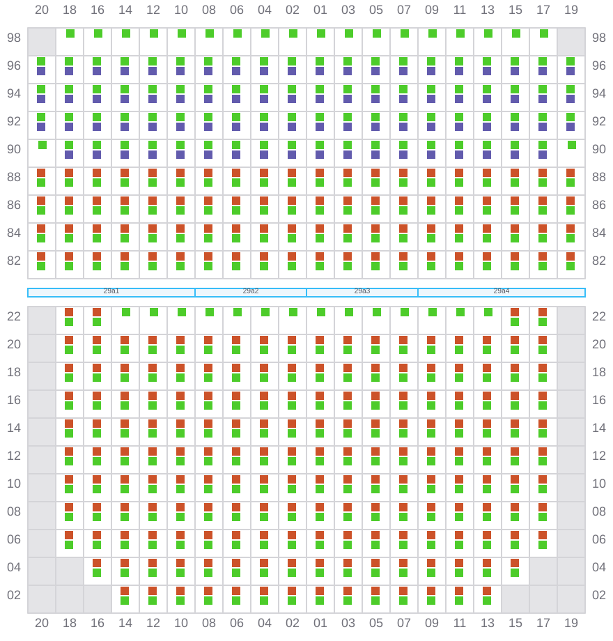 Bay 029 view and slots of APL SENTOSA