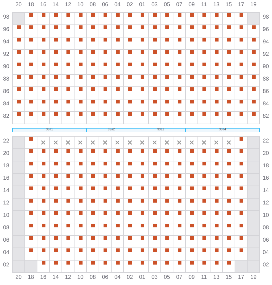 Bay 035 view and slots of APL SENTOSA