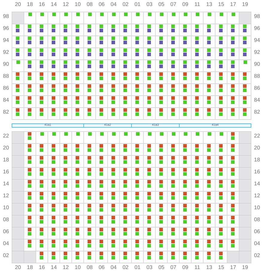 Bay 041 view and slots of APL SENTOSA