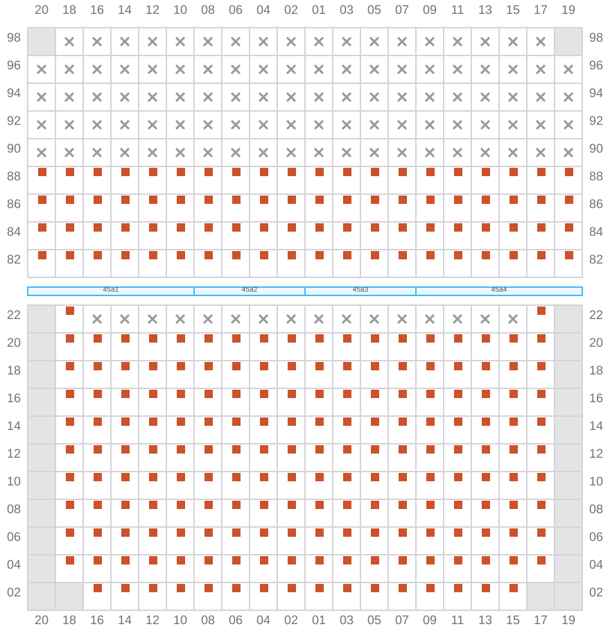 Bay 047 view and slots of APL SENTOSA