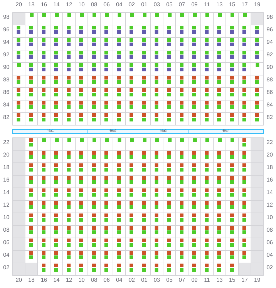 Bay 049 view and slots of APL SENTOSA