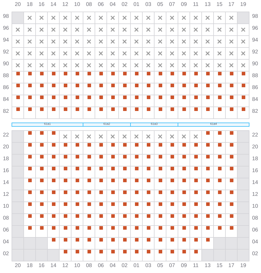 Bay 063 view and slots of APL SENTOSA