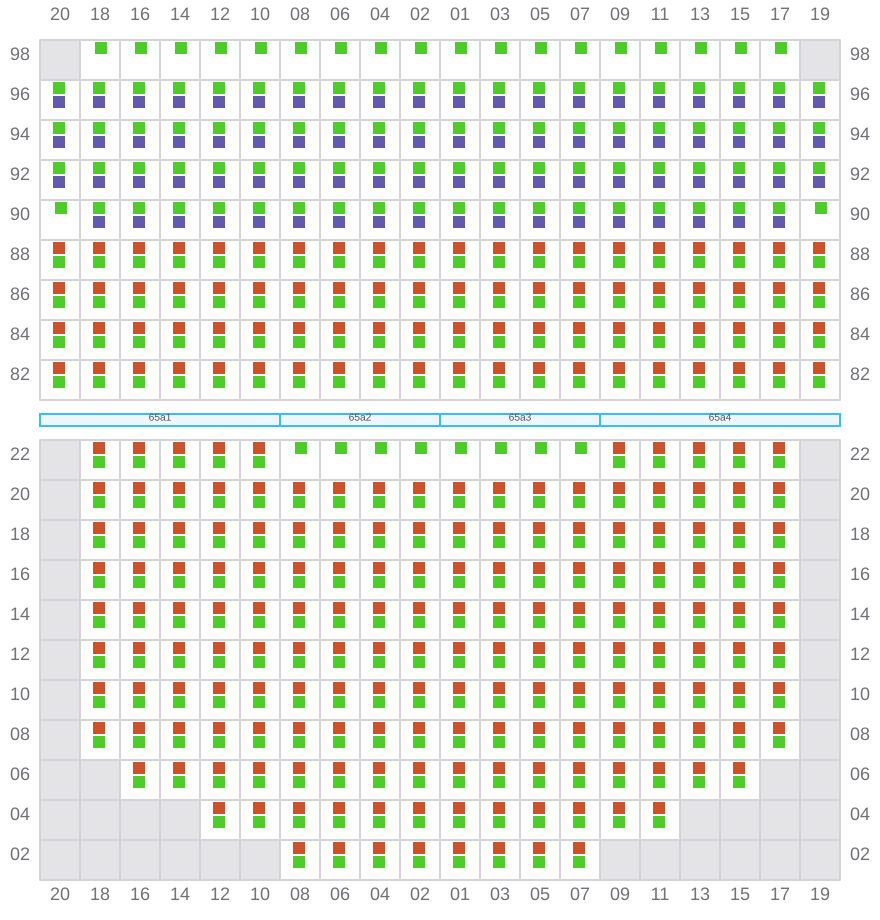 Bay 065 view and slots of APL SENTOSA