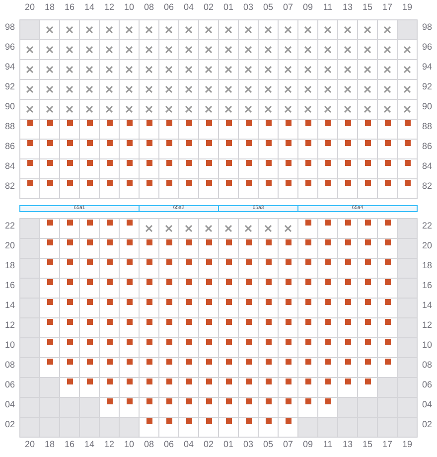 Bay 067 view and slots of APL SENTOSA