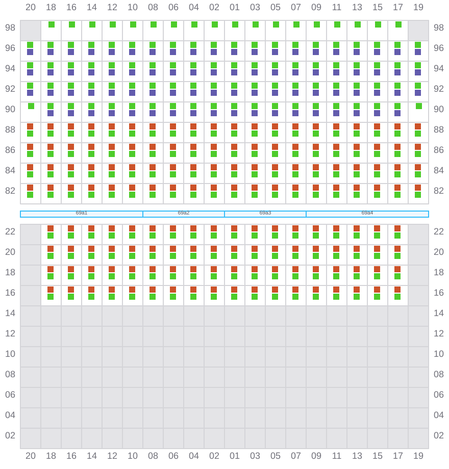 Bay 069 view and slots of APL SENTOSA