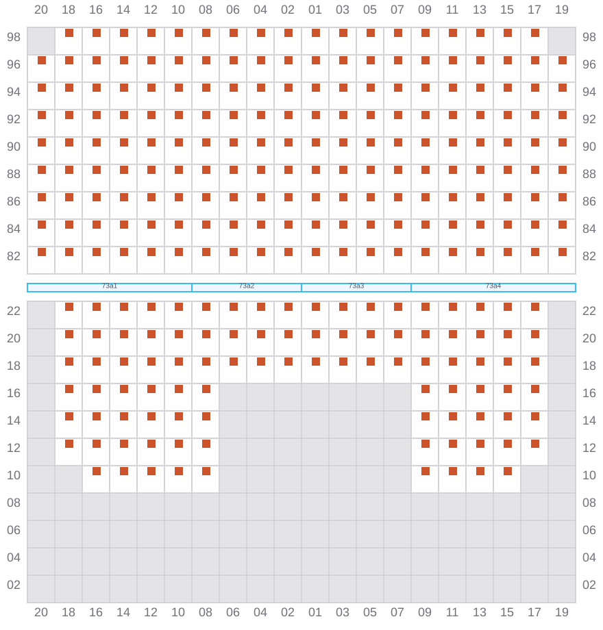 Bay 075 view and slots of APL SENTOSA