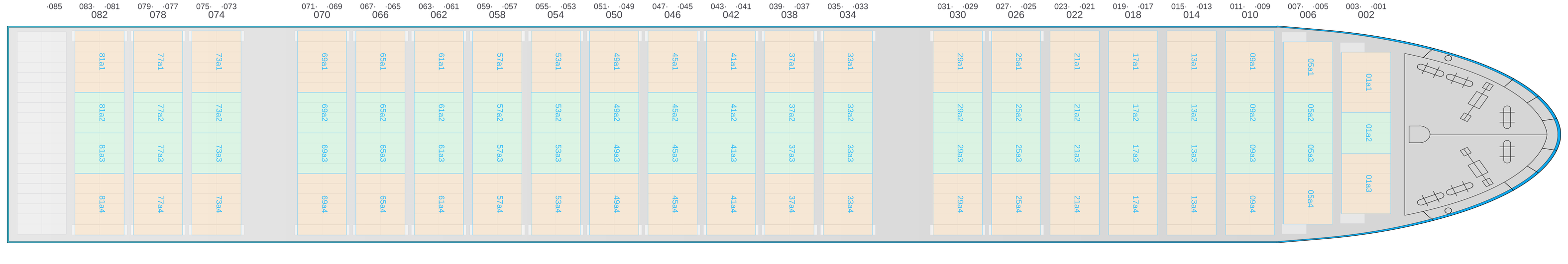 Deck view of APL SENTOSA