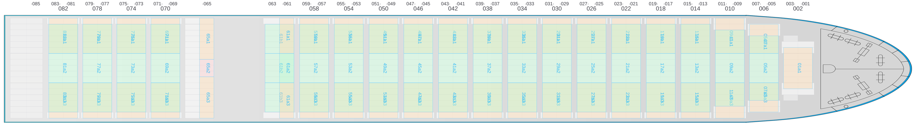 Deck view of GUNVOR MAERSK