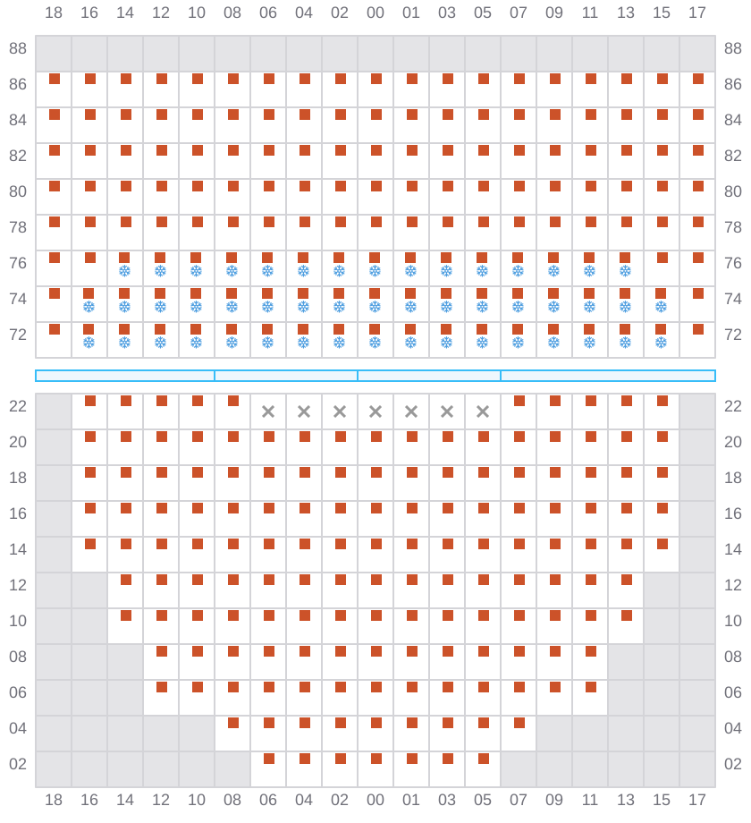 Bay 019 view and slots of ERVING