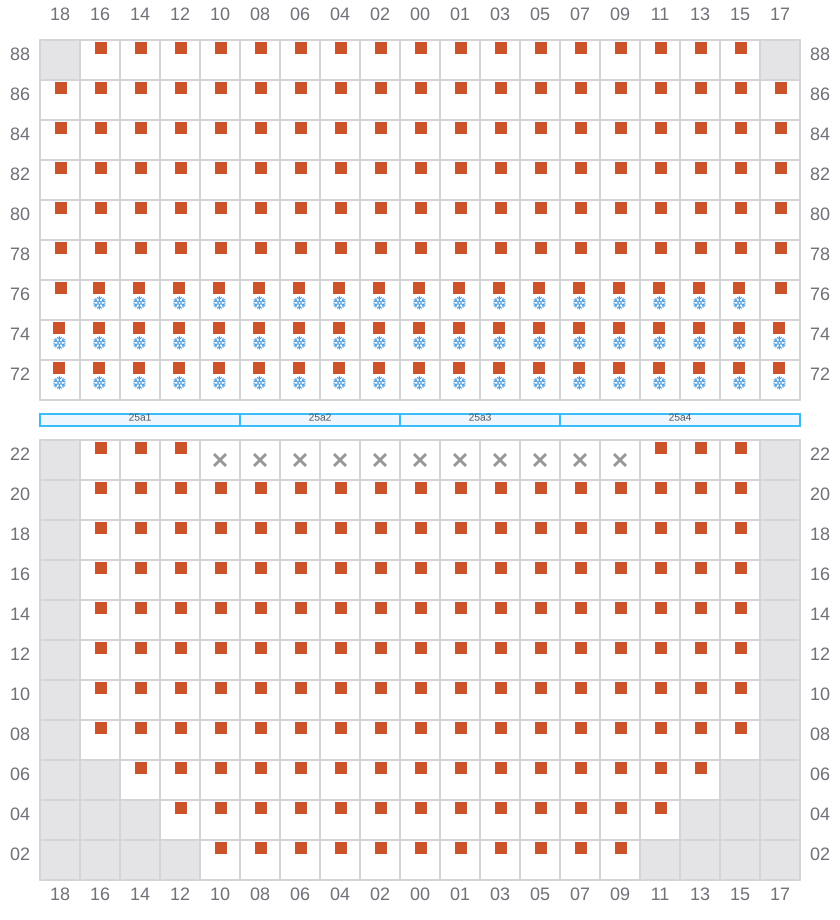 Bay 027 view and slots of ERVING