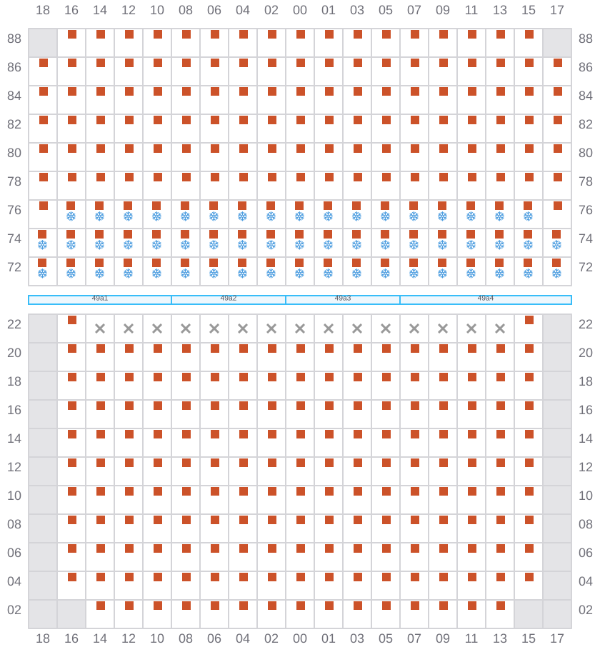 Bay 051 view and slots of ERVING