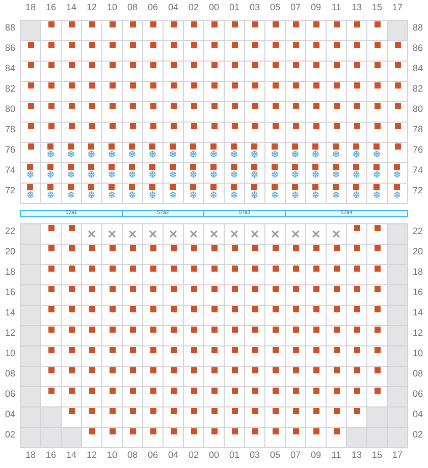 Bay 059 view and slots of ERVING