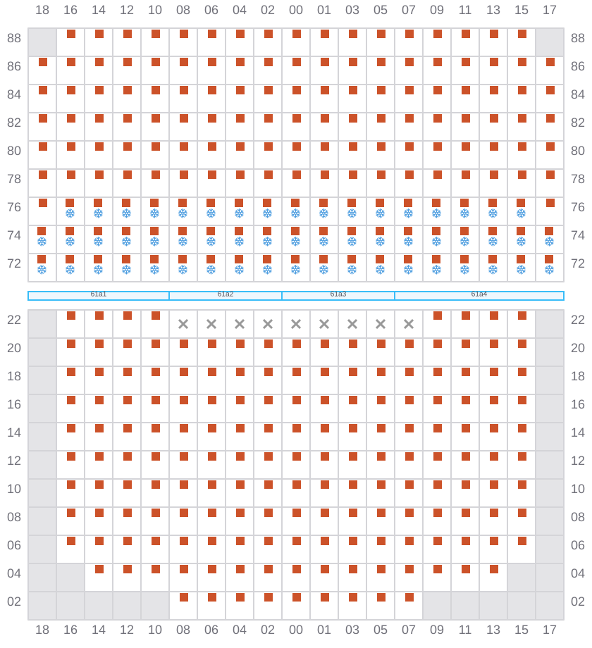 Bay 063 view and slots of ERVING