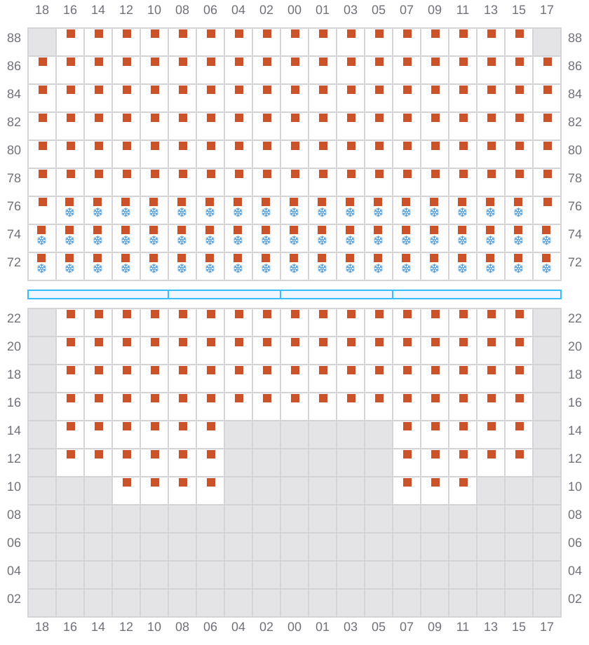 Bay 075 view and slots of ERVING