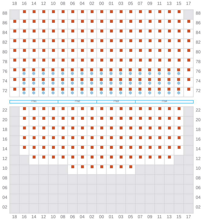Bay 079 view and slots of ERVING