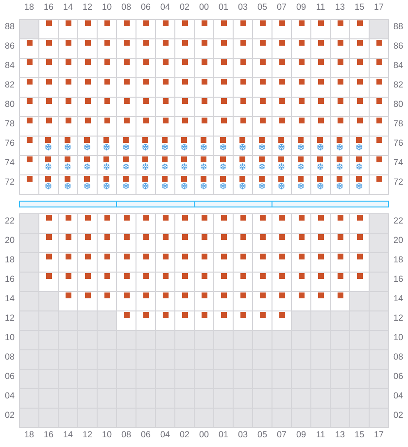 Bay 083 view and slots of ERVING