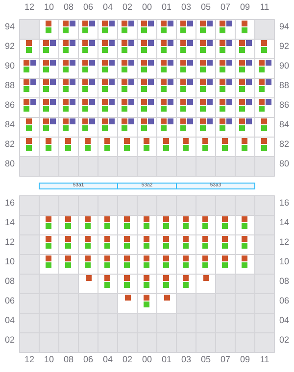Bay 053 view and slots of ELENI T