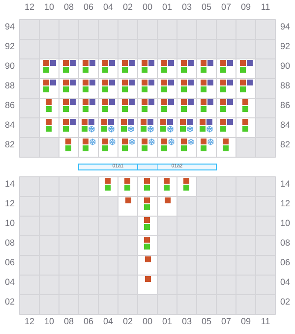 Bay 003 view and slots of REN JIAN 8