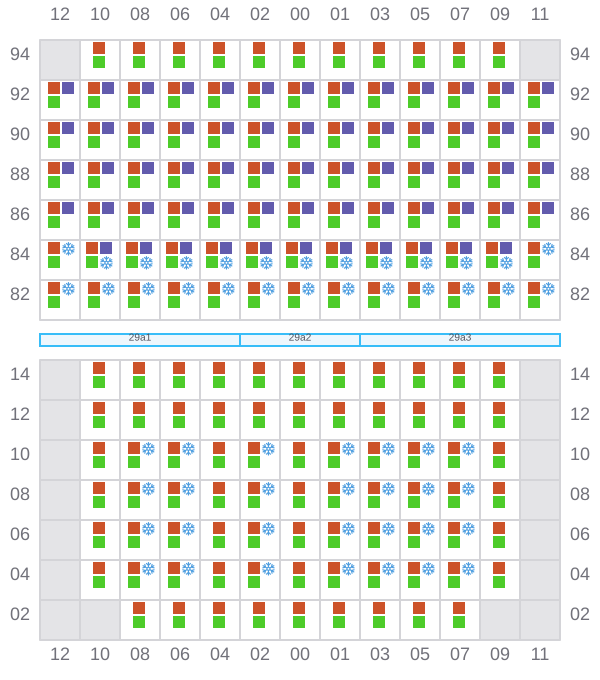 Bay 031 view and slots of REN JIAN 8