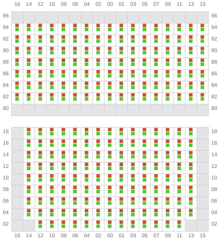 Bay 035 view and slots of AMERICA