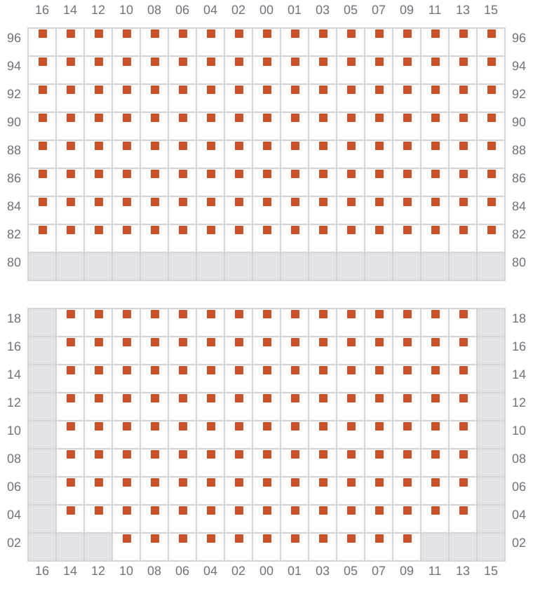 Bay 057 view and slots of AMERICA