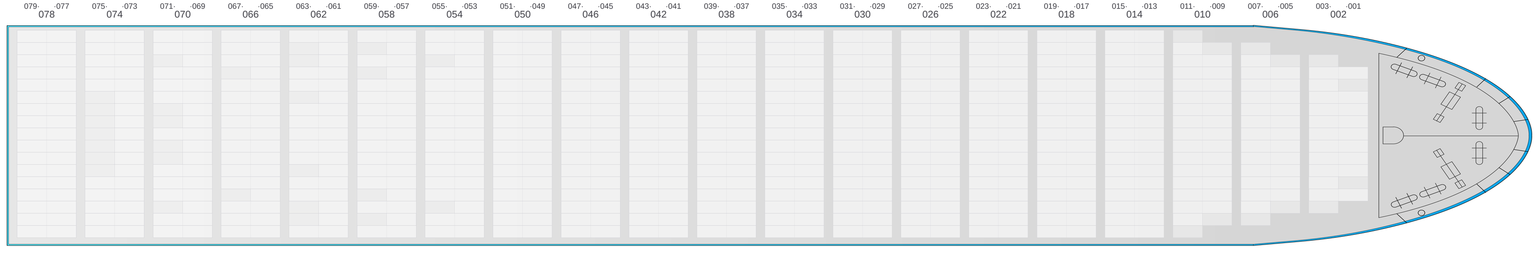 Deck view of AMERICA