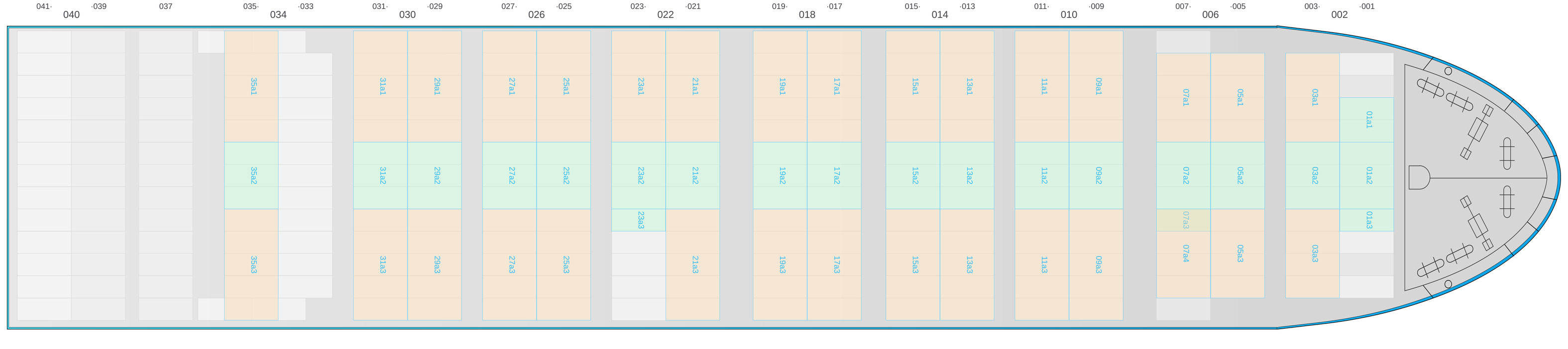 Deck view of CMA CGM ABU DHABI